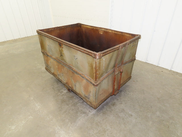 Diamond Fibre Tobacco Rolling Cart Factory Bin Storage Sutliff Vintage Gray