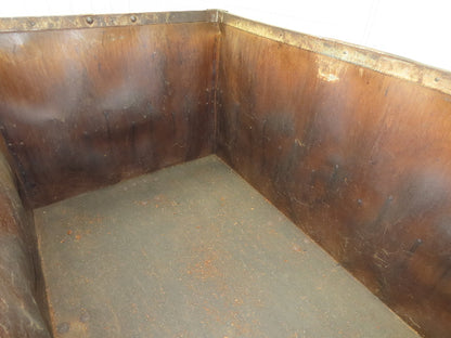 Diamond Fibre Tobacco Rolling Cart Factory Bin Storage Sutliff Vintage Gray