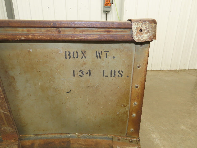 Diamond Fibre Tobacco Rolling Cart Factory Bin Storage Sutliff Vintage Gray
