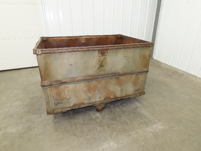 Diamond Fibre Tobacco Rolling Cart Factory Bin Storage Sutliff Vintage Gray