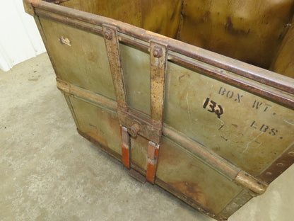 Diamond Fibre Tobacco Rolling Cart Factory Bin Steampunk Storage Sutliff Vtg