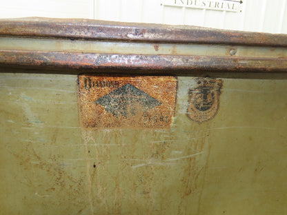 Diamond Fibre Tobacco Rolling Cart Factory Bin Steampunk Storage Sutliff Vtg