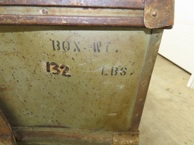 Diamond Fibre Tobacco Rolling Cart Factory Bin Steampunk Storage Sutliff Vtg