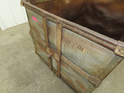 Diamond Fibre Tobacco Rolling Cart Factory Bin Storage Sutliff Vtg Gray