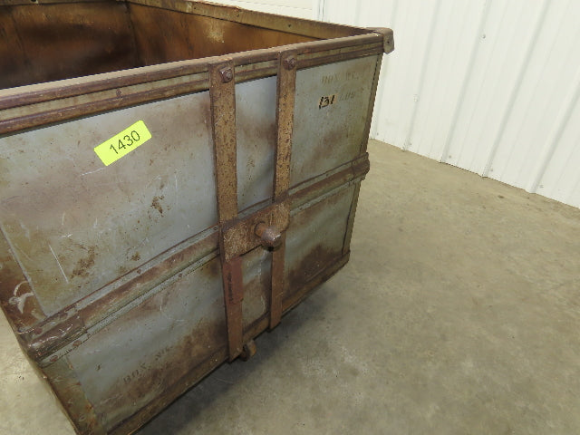 Diamond Fibre Tobacco Rolling Cart Factory Bin Storage Sutliff Vtg Gray