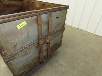 Diamond Fibre Tobacco Rolling Cart Factory Bin Storage Sutliff Vtg Gray