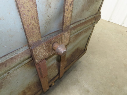 Diamond Fibre Tobacco Rolling Cart Factory Bin Storage Sutliff Vtg Gray