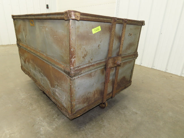 Diamond Fibre Tobacco Rolling Cart Factory Bin Storage Sutliff Vtg Gray