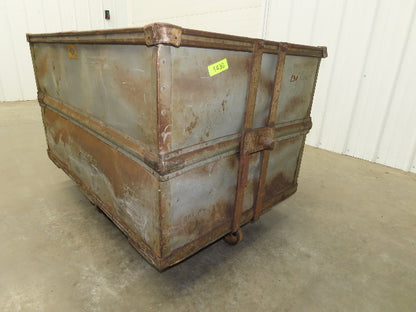 Diamond Fibre Tobacco Rolling Cart Factory Bin Storage Sutliff Vtg Gray