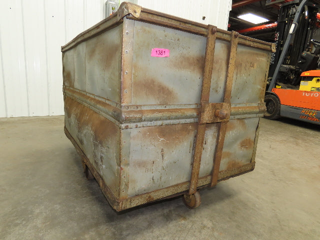 Diamond Fibre Tobacco Rolling Cart Factory Bin Storage Sutliff Vtg Gray
