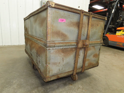 Diamond Fibre Tobacco Rolling Cart Factory Bin Storage Sutliff Vtg Gray
