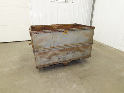 Diamond Fibre Tobacco Rolling Cart Factory Bin Storage Sutliff Vtg Gray
