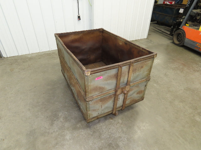 Diamond Fibre Tobacco Rolling Cart Factory Bin Storage Sutliff Vtg Gray