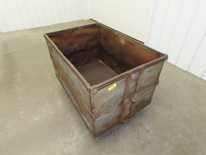 Diamond Fibre Tobacco Rolling Cart Factory Bin Storage Sutliff Vtg Gray
