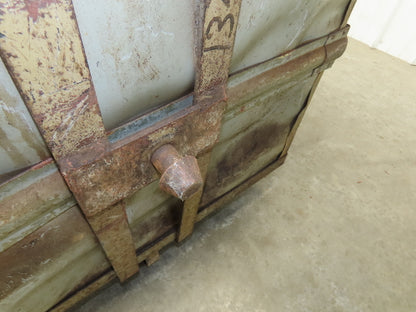 Diamond Fibre Tobacco Rolling Cart Factory Bin Storage Sutliff Vtg Gray