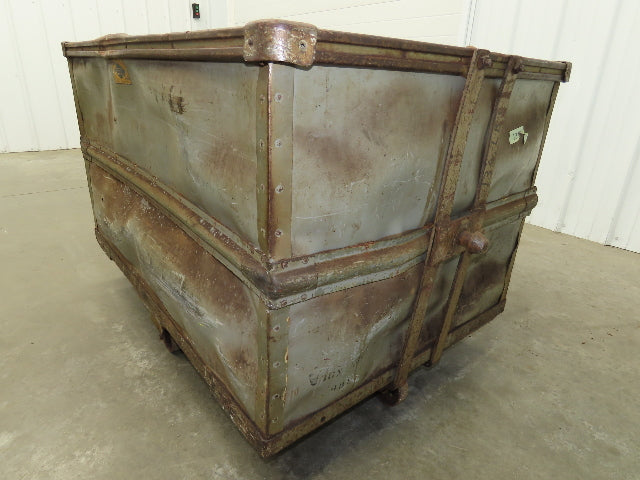 Diamond Fibre Tobacco Rolling Cart Factory Bin Storage Sutliff Vtg Gray