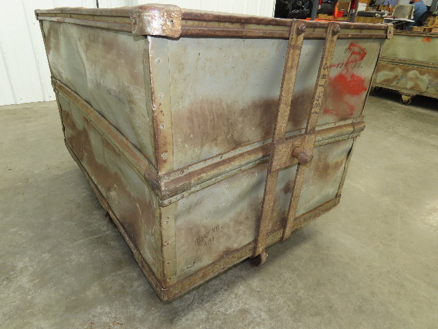 Diamond Fibre Tobacco Rolling Cart Factory Bin Storage Sutliff Vtg Gray