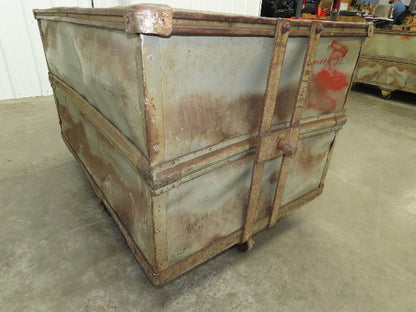Diamond Fibre Tobacco Rolling Cart Factory Bin Storage Sutliff Vtg Gray