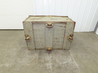 Diamond Fibre Tobacco Rolling Cart Factory Bin Storage Sutliff Vtg Gray