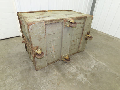 Diamond Fibre Tobacco Rolling Cart Factory Bin Storage Sutliff Vtg Gray