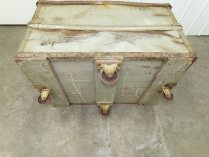 Diamond Fibre Tobacco Rolling Cart Factory Bin Storage Sutliff Vtg Gray
