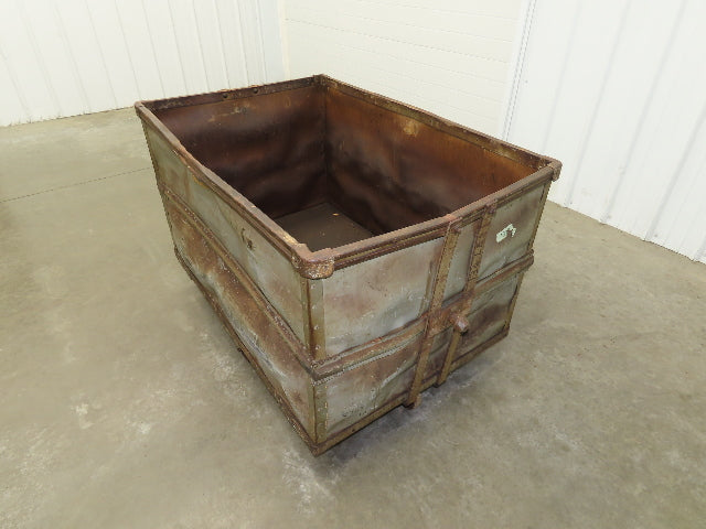 Diamond Fibre Tobacco Rolling Cart Factory Bin Storage Sutliff Vtg Gray