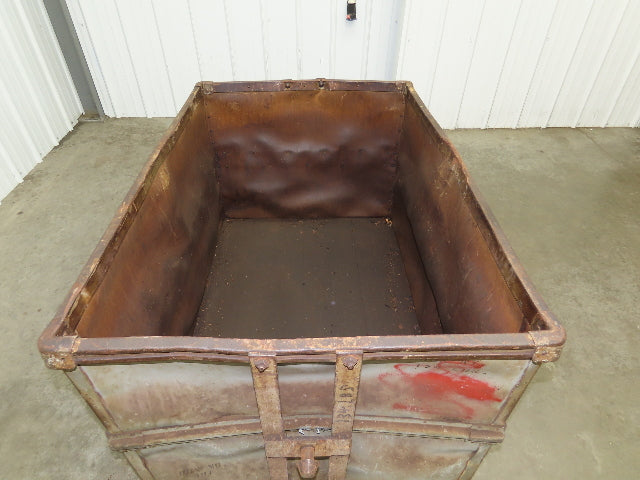 Diamond Fibre Tobacco Rolling Cart Factory Bin Storage Sutliff Vtg Gray