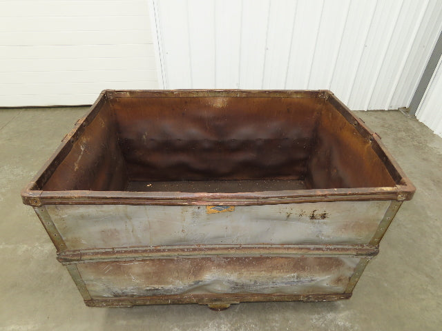 Diamond Fibre Tobacco Rolling Cart Factory Bin Storage Sutliff Vtg Gray