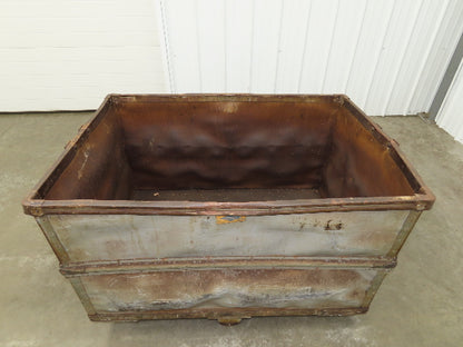 Diamond Fibre Tobacco Rolling Cart Factory Bin Storage Sutliff Vtg Gray