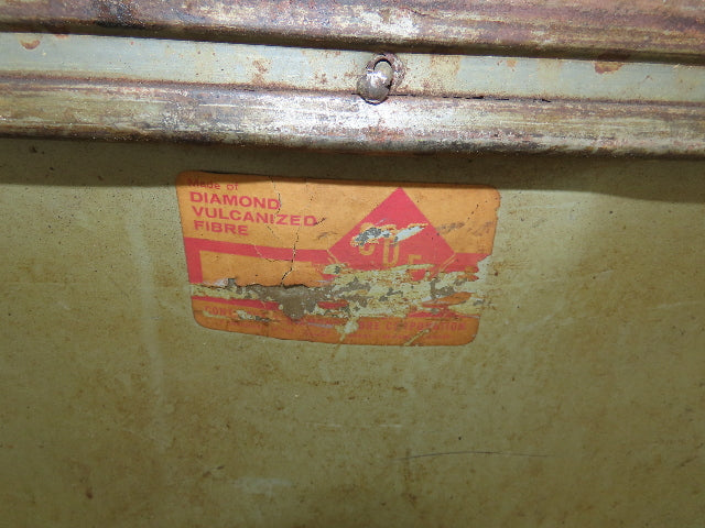 Diamond Fibre Tobacco Rolling Cart Factory Bin Storage Sutliff Vintage Bent