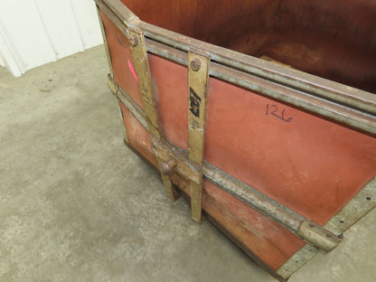 InsulFab Plastics Tobacco Rolling Cart Factory Bin Basket Storage Sutliff Red