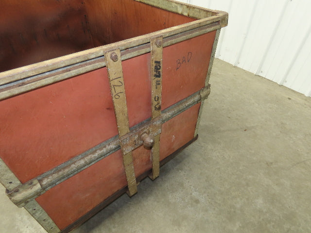 InsulFab Plastics Tobacco Rolling Cart Factory Bin Basket Storage Sutliff Red
