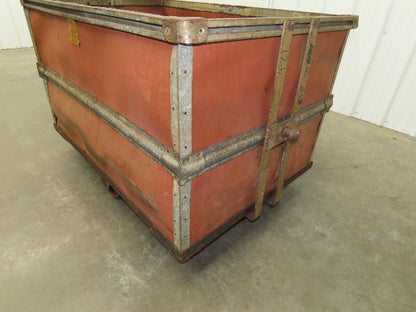 InsulFab Plastics Tobacco Rolling Cart Factory Bin Basket Storage Sutliff Red