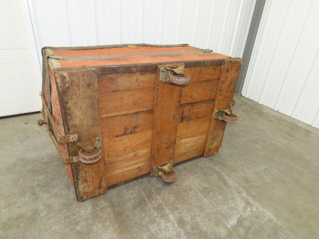 InsulFab Plastics Tobacco Rolling Cart Factory Bin Basket Storage Sutliff Red