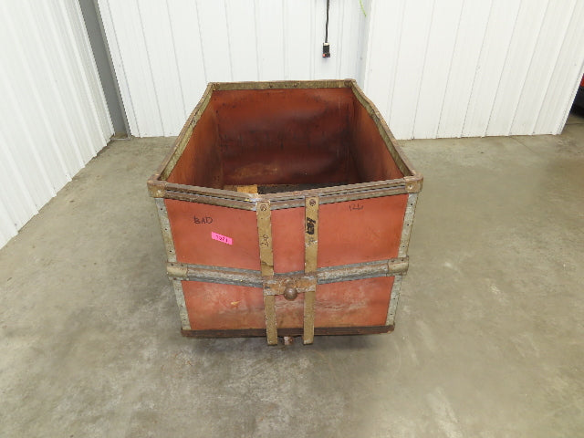 InsulFab Plastics Tobacco Rolling Cart Factory Bin Basket Storage Sutliff Red