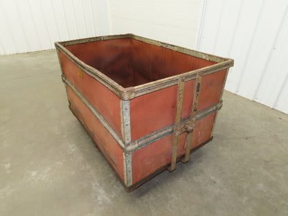 InsulFab Plastics Tobacco Rolling Cart Factory Bin Basket Storage Sutliff Red