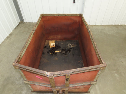 InsulFab Plastics Tobacco Rolling Cart Factory Bin Basket Storage Sutliff Red