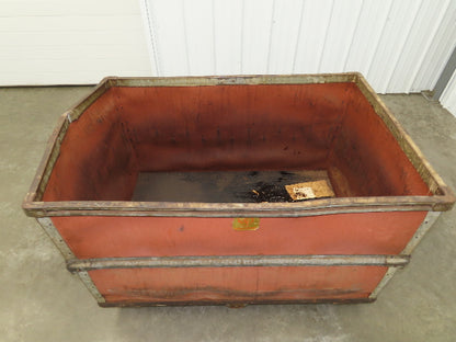 InsulFab Plastics Tobacco Rolling Cart Factory Bin Basket Storage Sutliff Red