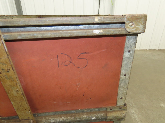InsulFab Plastics Tobacco Rolling Cart Factory Bin Basket Storage Sutliff Red