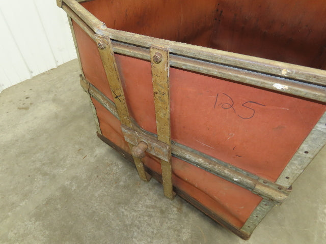 InsulFab Plastics Tobacco Rolling Cart Factory Bin Basket Storage Sutliff Red