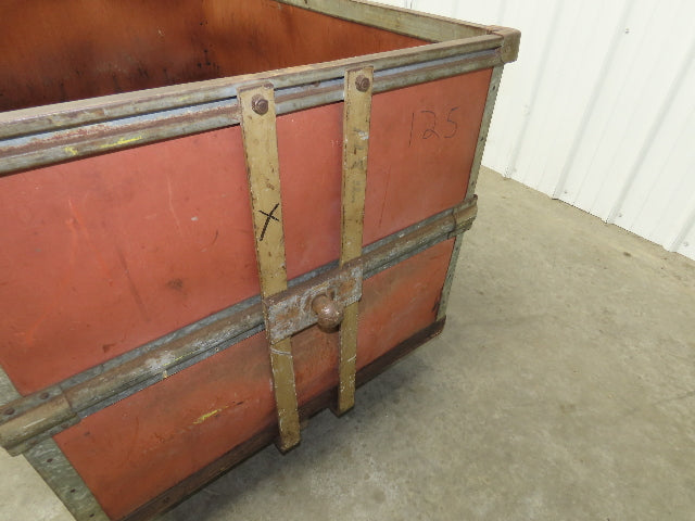 InsulFab Plastics Tobacco Rolling Cart Factory Bin Basket Storage Sutliff Red