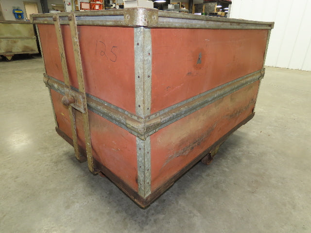 InsulFab Plastics Tobacco Rolling Cart Factory Bin Basket Storage Sutliff Red