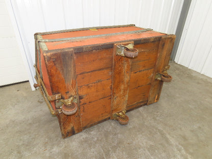 InsulFab Plastics Tobacco Rolling Cart Factory Bin Basket Storage Sutliff Red
