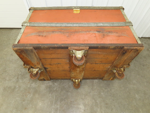 InsulFab Plastics Tobacco Rolling Cart Factory Bin Basket Storage Sutliff Red
