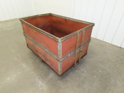 InsulFab Plastics Tobacco Rolling Cart Factory Bin Basket Storage Sutliff Red