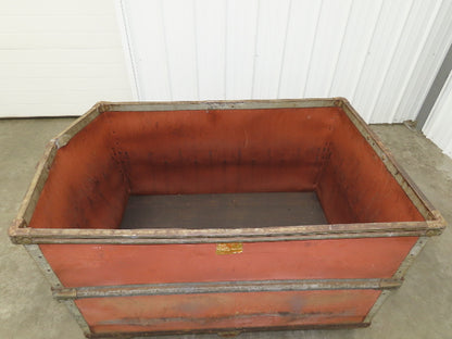 InsulFab Plastics Tobacco Rolling Cart Factory Bin Basket Storage Sutliff Red