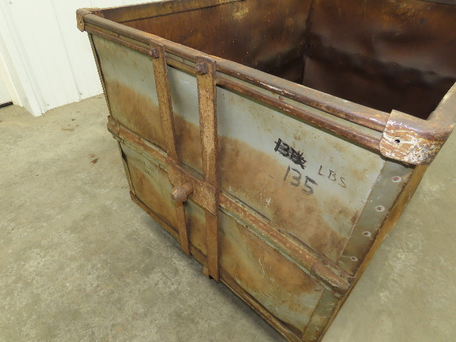 Diamond Fibre Tobacco Rolling Cart Factory Bin Storage Sutliff Vintage Gray