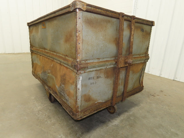 Diamond Fibre Tobacco Rolling Cart Factory Bin Storage Sutliff Vintage Gray