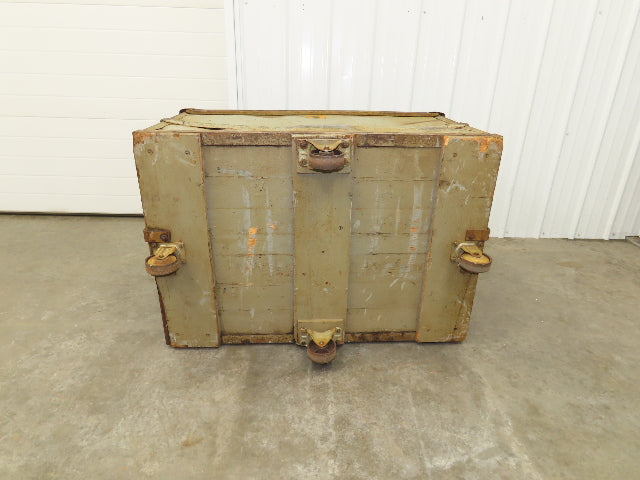 Diamond Fibre Tobacco Rolling Cart Factory Bin Storage Sutliff Vintage Gray