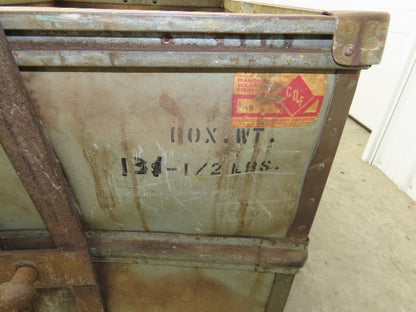 Diamond Fibre Tobacco Rolling Cart Factory Bin Storage Sutliff Vintage Steampunk